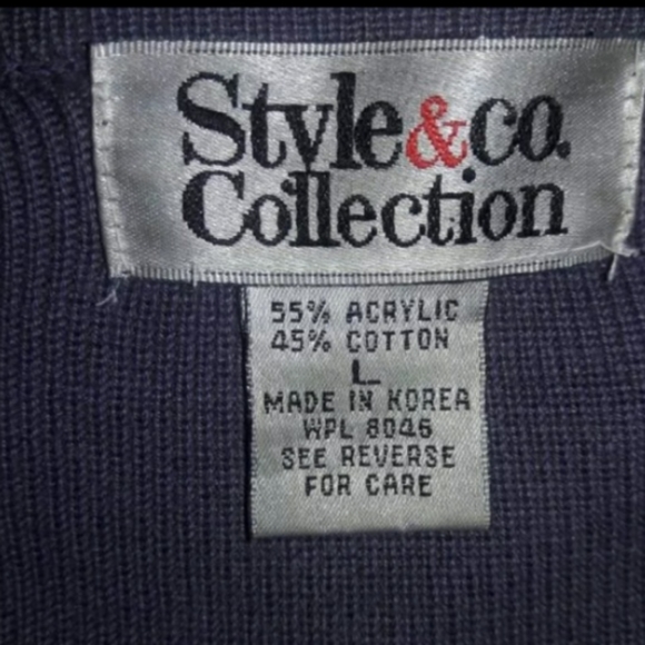 Style &Co. Collection purple striped sweater - Picture 17 of 17